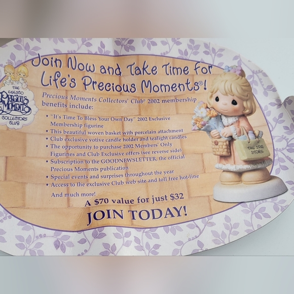 VINTAGE 1989 Precious Memories God loves a cheerful giver Ronnie WITH BASKET - Picture 6 of 15